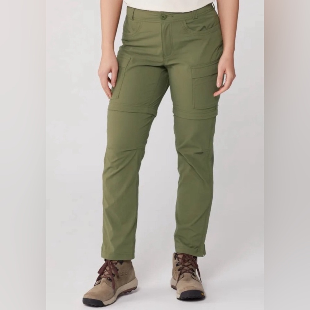 REI Co Op Sahara Convertible Pants Army Green size 8
